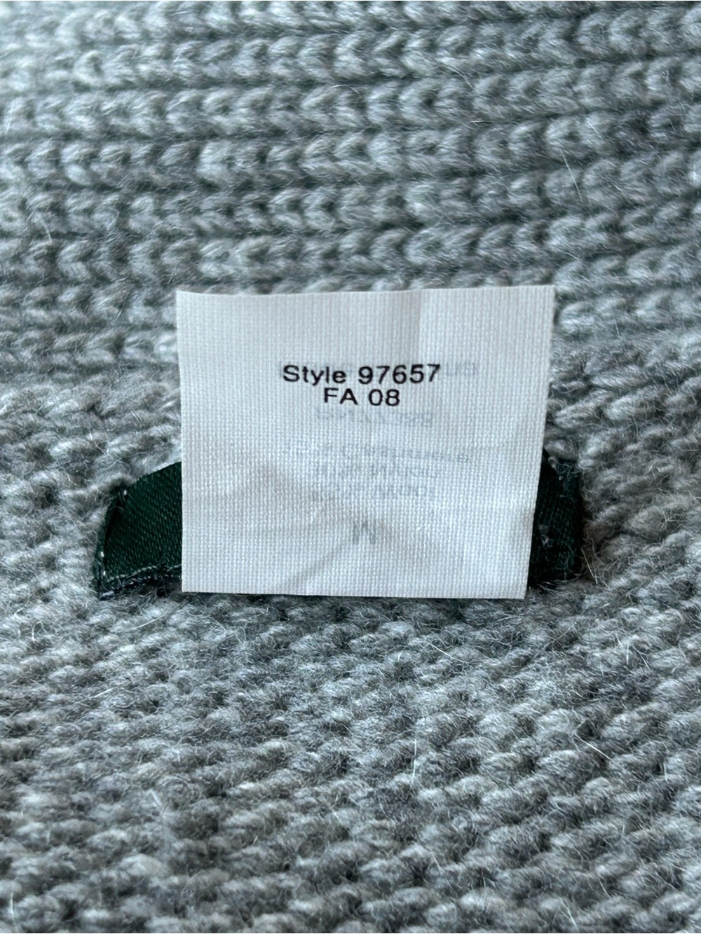 J. Crew Open Front Chunky Ribbed Cardigan Wool/Cashmere Heather Gray Medium - Picture 11 of 14